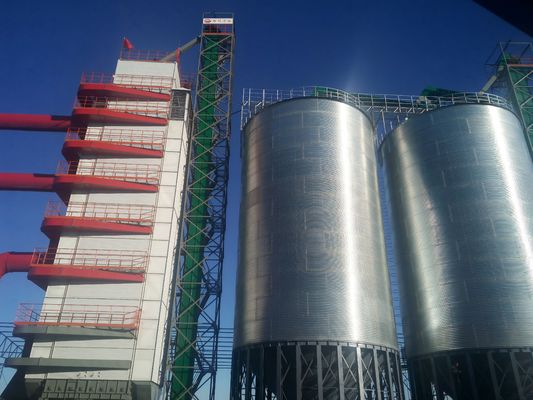 Energia - Asciugatrice di cereali Macchina resistente a bassa manutenzione resistente alla corrosione Componenti in acciaio inossidabile Temperatura di scarica a caldo C 65 ̊160