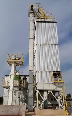 Durabilità Sicurezza Torre asciugatrice di grano con componenti in acciaio inossidabile resistenti alla corrosione e tasso di asciugatura del 5%-18%