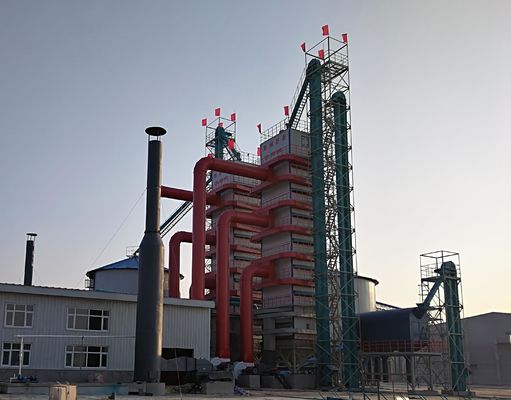 Sistema di asciugatura del mais industriale a risparmio energetico con temperatura dell'aria calda C 65-160 e incremento del rapporto di frantumazione % ≤ 0.5