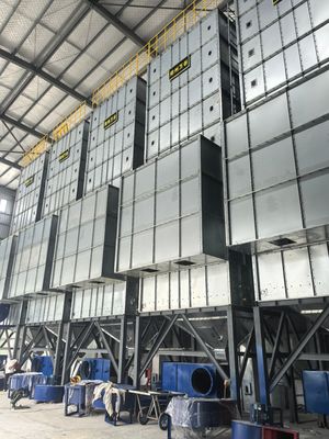 Essiccatore per cereali piccoli per rilevamento della temperatura online per mais con dispositivi di controllo automatico e protezione di sicurezza