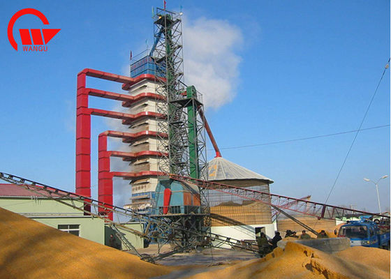 Singola macchina all'aperto dell'essiccatore del cereale con della buccia di capacità dei bruciatori 100 - 1000 le tonnellate